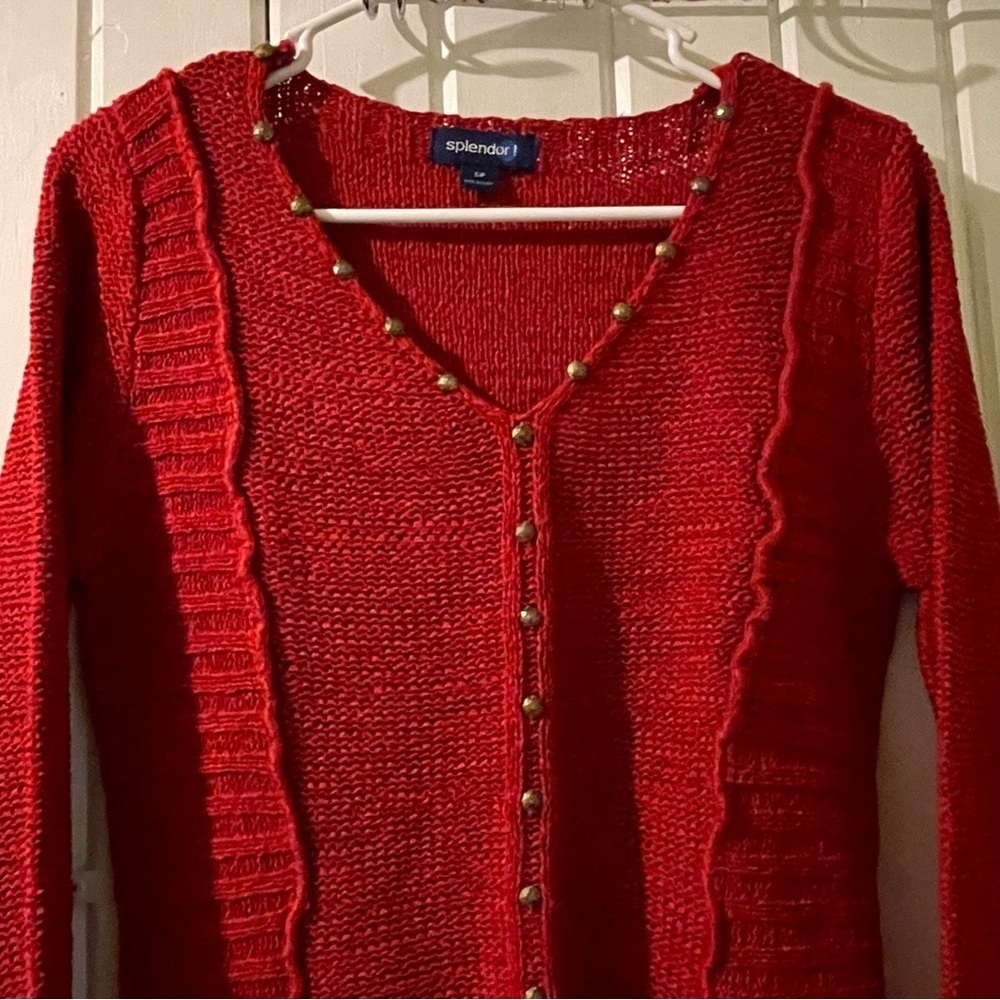 Splendor embellished sweater-small NWOT - Picture 5 of 9